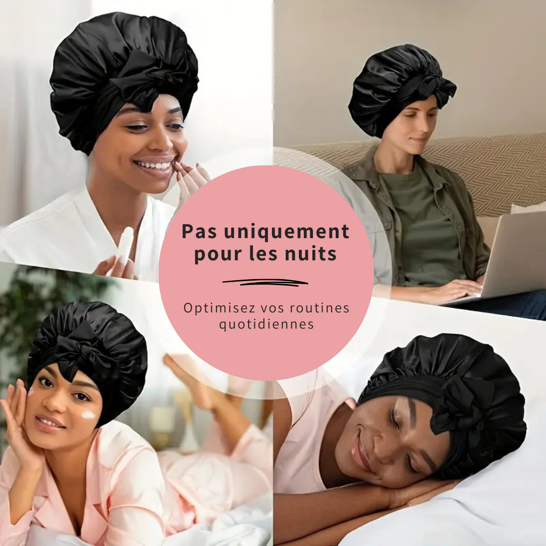 Bonnet de Nuit Pure Soie - Avanima